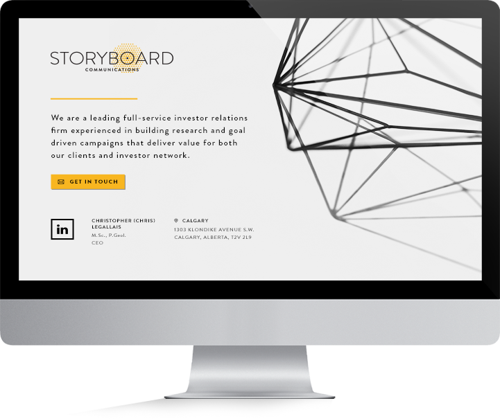 Storyboard Communications website mockup